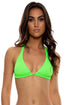 Luli Fama Que Sera Sera Triangle Halter Top